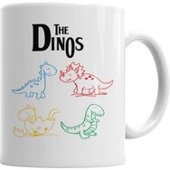 Humuts Porselen Beyaz The Dinos White Dinozorlar Kupa Bardak