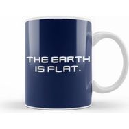 Humuts Porselen Beyaz The Earth Is Flat Kupa Bardak