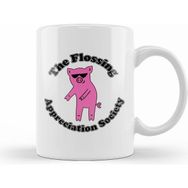 Humuts Porselen Beyaz The Flossing Appreciation Society Kupa Bardak
