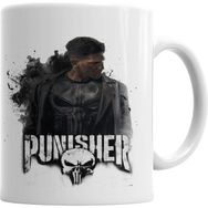 Humuts Porselen Beyaz The Punısher Justiceiro Serie Kupa Bardak