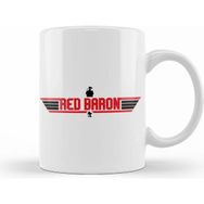 Humuts Porselen Beyaz The Red Baron Kupa Bardak
