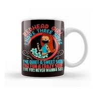 Humuts Porselen Beyaz Three Sides Of Redhead Girl Ginger Red Orange Hair Haired Kupa Bardak
