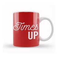 Humuts Porselen Beyaz Times Up Caligraphy Font Kupa Bardak