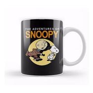 Humuts Porselen Beyaz Tin Tin And Snoopy Kupa Bardak