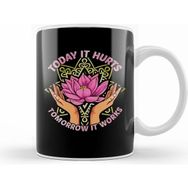 Humuts Porselen Beyaz Today It Hurts Tomorrow It Works Massage Therapis Kupa Bardak