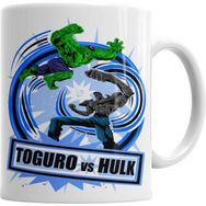 Humuts Porselen Beyaz Toguro Vs Hulk Kupa Bardak