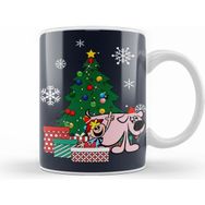 Humuts Porselen Beyaz Tom Terrific And Mighty Manfred The Wonder Dog Around The Christmas Tree Kupa Bardak