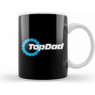 Humuts Porselen Beyaz Top Dad Top Gear Logo Kupa Bardak