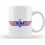 Humuts Porselen Beyaz Topgun Genji Overwatch Kupa Bardak