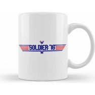 Humuts Porselen Beyaz Topgun Soldier 76 Overwatch Kupa Bardak
