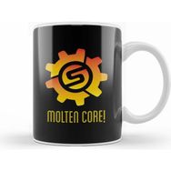 Humuts Porselen Beyaz Torbjorn Molten Core Logo Overwatch Kupa Bardak