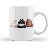 Humuts Porselen Beyaz We Bare Bears 01 Kupa Bardak