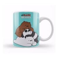 Humuts Porselen Beyaz We Bare Bears 019 Kupa Bardak