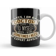 Humuts Porselen Beyaz Yes I Am A Doctor Funny Job Phrase Design Kupa Bardak