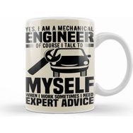 Humuts Porselen Beyaz Yes I Am A Mechanical Engineer Kupa Bardak