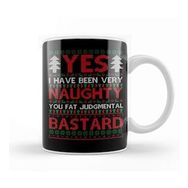 Humuts Porselen Beyaz Yes I Have Been Naughty Rude Christmas Knit Pattern Kupa Bardak