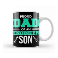 Humuts Proud Dad Of An Engineer Son Engineering Father Kupa Bardak