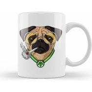 Humuts Pug Smoking Weed Köpek Kupa