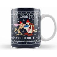 Humuts Ren And Stimpy Its Christmas You Eediot Kupa Bardak