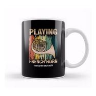 Humuts Retro French Horn Player Horn Instrumentalist Musician Hornist My Only Duty Kupa