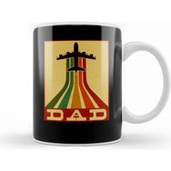 Humuts Retro Pilot Dad Vintage Airplane Aviation Father Kupa