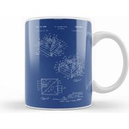 Humuts Rock Em Sock Em Robots Game Patent Blueprint Glass Kupa