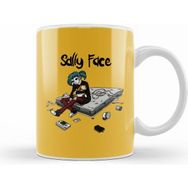 Humuts Sally Face 01 Porselen Beyaz Kupa Bardak