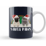 Humuts Santa Paws Christmas Pug And Cat Kupa