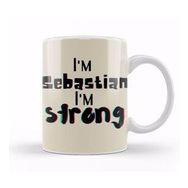 Humuts Sebastian Name Personalized Custom Vintage Retro Rainbow Style Design Gift Baby Gift For Him Kupa