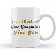 Humuts Şey Mi Dostum Yine Yangınlar Yine Ben 01 Kupa Bardak