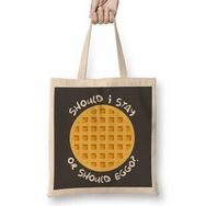 Humuts Should I Stay Or Should Eggo Stranger Things Bez Uzun Saplı Açık Bej Rengi Çanta