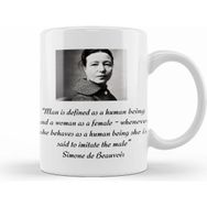 Humuts Simone De Beauvoir Quote Ladie Short Sleeve Kupa