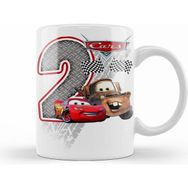 Humuts Şimşek Mcqueen 2 Iki Yaş Hediyesi Kupa Bardak