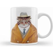 Humuts Şişman Süslü Cats Kedikupa Bardak