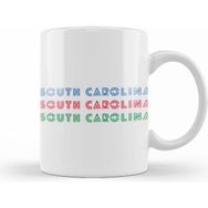 Humuts South Carolina State Flag Gift Vintage Retro Rainbow Style Kupa