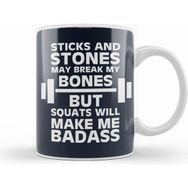 Humuts Sticks And Stones Gym Inspiration Squats Will Make Me Badass Kupa