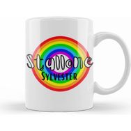 Humuts Sylvester Stallone Retro Rainbow Style Kupa Bardak