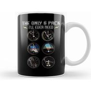 Humuts The Only Six Pack I Ll Ever Need Airplane Pilot Kupa