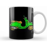 Humuts Vespa Lover Green Scooter Kupa