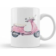 Humuts Vintage Pink Vespa Retro Scooter Kupa