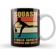 Humuts Vintage Squash Player Racket Indoor Tennis Match Trainer Kupa