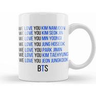 Humuts We Love You Bts Army Gıft Kupa