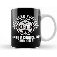 Humuts Weekend Forecast Darting Beer Drinking Dartist Darts Player Kupa