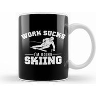 Humuts Work Sucks I M Going Skiing Funny Kupa