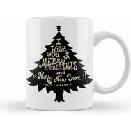 Humuts Yılbaşı Yeni Yıl Konseptli Merry Christmas Ağaç Kupa