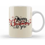 Humuts Yılbaşı Yeni Yıl Konseptli Merry Christmas To You Kupa