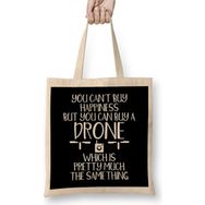 Humuts You Can T Buy Happiness But You Can Buy A Drone Bez Uzun Saplı Açık Bej Rengi Çanta