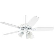 Hunter Builders Plus Beyaz 132 cm Aydınlatmalı Tavan Vantilatörü