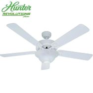 Hunter Revolutions Classic Deluxe Beyaz 132 cm Aydınlatmalı Tavan Vantilatörü