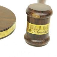 Huramarketing Hakim Tokmağı Bronz Ahşap Dekoratif Hediyelik